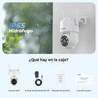 H.VIEW 3MP PTZ IP Camera WiFi Outdoor AI Human Detection Audio  Wireless Security CCTV Camera