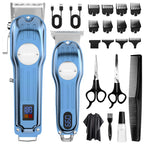 Sejoy Rechargeable Hair Clipper Combo Professional Electric Hair Trimmer Set Cordless Haircut Machine Kits for Barber
