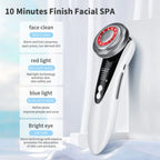 4in1 Facial Massager Red Blue Light therapy Vibration Skin Tightening Face Lifting Anti Wrinkle Beauty Device Skin Care Tool