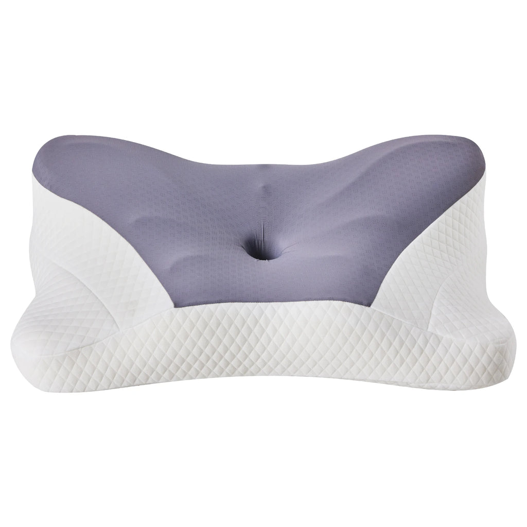 JHK King Size Ergonomic Memory Foam Bed Pillow with Cooling Pillowcase Cervical Contour Pillows For Back Stomach Sleepers