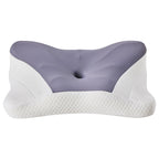 JHK King Size Ergonomic Memory Foam Bed Pillow with Cooling Pillowcase Cervical Contour Pillows For Back Stomach Sleepers