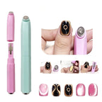 3-In-1 Aperture Shape Cat Eye Nail Art Magnet Tool Black Hole Nail Magnetic Pen for DIY 3D Special Velvet Magnetic Cat Eye Gel