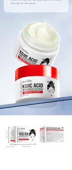 SADOER Kojic Acid Skin Care Sets Moisturizing Freckle Removing Face Cream Anti Dark Circles Eye Cream Travel Size Skin Care