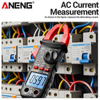 ANENG ST180 Digital Clamp Meter 4000 Counts Multimeter AC Current NCV Capacitance Resistance Frequency Tester Measurement Tool