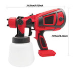 【Hot Sale】Paint Sprayer for Milwaukee 18V Battery, HVLP Spray Paint Gun with Brushless Motor and Copper Nozzle,  Cordless Paint Sprayer for Home Interior and Exterior, House Paint 30000RPM