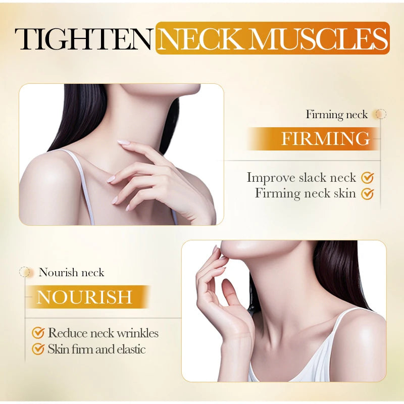 Korean Rice Raw Pulp Neck Cream Moisturizing Reduce Neck Lines Lightweight & Non-greasy Improve Dull Rough Daily Neck Care