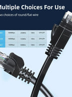 Cat6 24 Pack Short Flat Cat6 Ethernet Patch Cable 1G Support Cat 6 Patch Cable for Patch Panel to Switch Flexiable