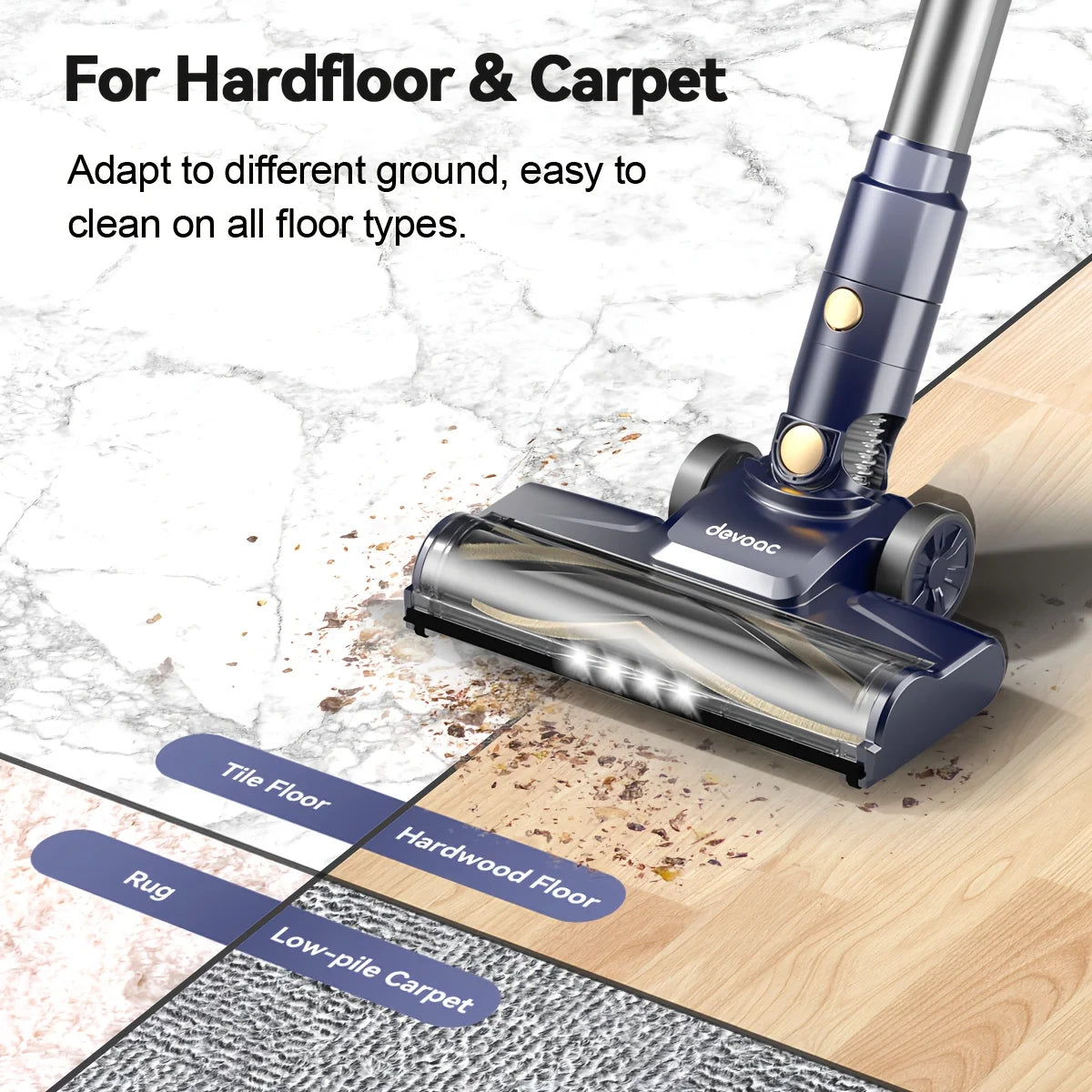 INSE I8 Corded Vacuum Cleaner Free-Stand Stick Vacuum 25KPa 600W Powerful 6 In1 Lightweight Handheld Cleaner for Carpet Pet Hair
