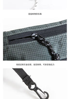 Outdoor Sports Crossbody Sling Bag Nylon Retro Waterproof Tear-Resistant for Cycling Running Hiking Outdoor Essentials