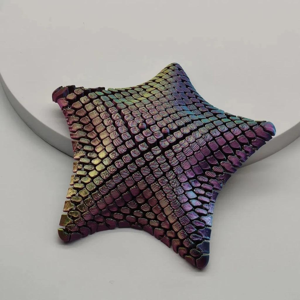 Kawaii 3D Printed Articulated Starfish Fidget Toy Flexible Stress Relief Sensory Desk Decor Kids Birthday Party Favors Pinata