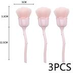 Rose-shaped Soft Brush For Manicure Nail Art Dust Brush Nail Dust Brush Gel Polish Dust Cleaning Nail Brushes Tool Nail Supplies
