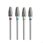 Tungsten Carbid Nail Drill Bits Electric Manicure Drill Accessory Milling Cutters for Nail Gel Polish Remover Nail Tools Efiles