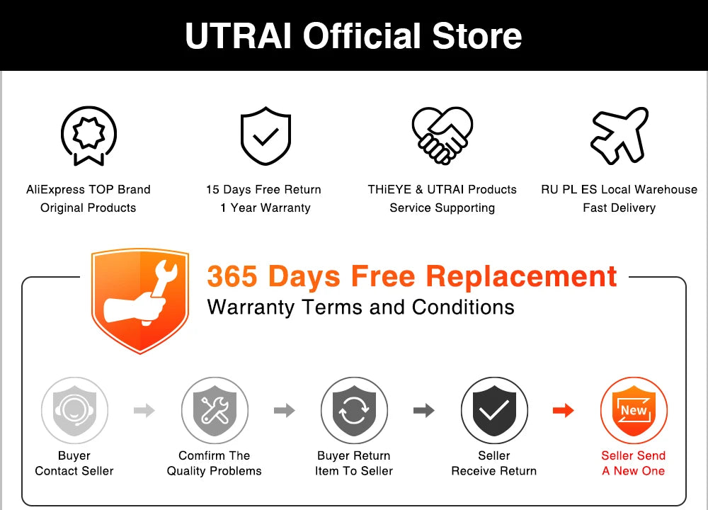 UTRAI Power Bank  4000A Jump Starter Portable Charger Car Booster 12V Auto Starting Device Emergency Car Battery Starter