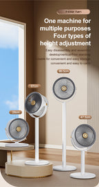 Wireless Fan Height Adjustable Outdoor Travel Camping Long Endurance USB Charging Portable Student Dormitory High Wind Power
