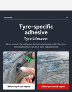 Tire Repair Glue Waterproof & High Temperature Resistant Black Sealing Waterproof And High-Temperature Resistant Repair Adhesive