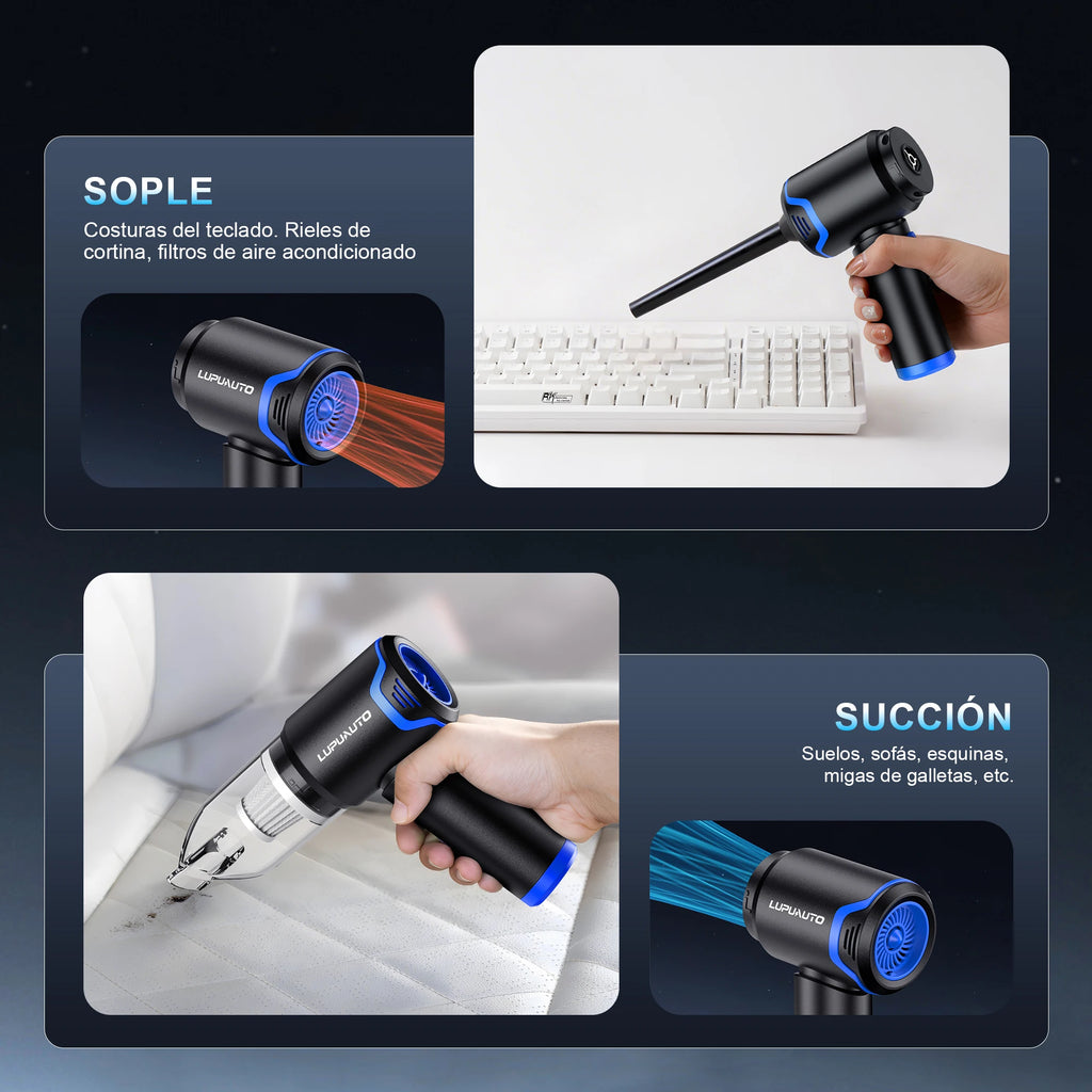 Portable Wireless Car Vacuum Cleaner 12000PA Wireless Vacuum Cleaner Dual Use for Home and Car High Powerful Vacuum Cleaner