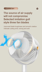Wireless Fan Height Adjustable Outdoor Travel Camping Long Endurance USB Charging Portable Student Dormitory High Wind Power