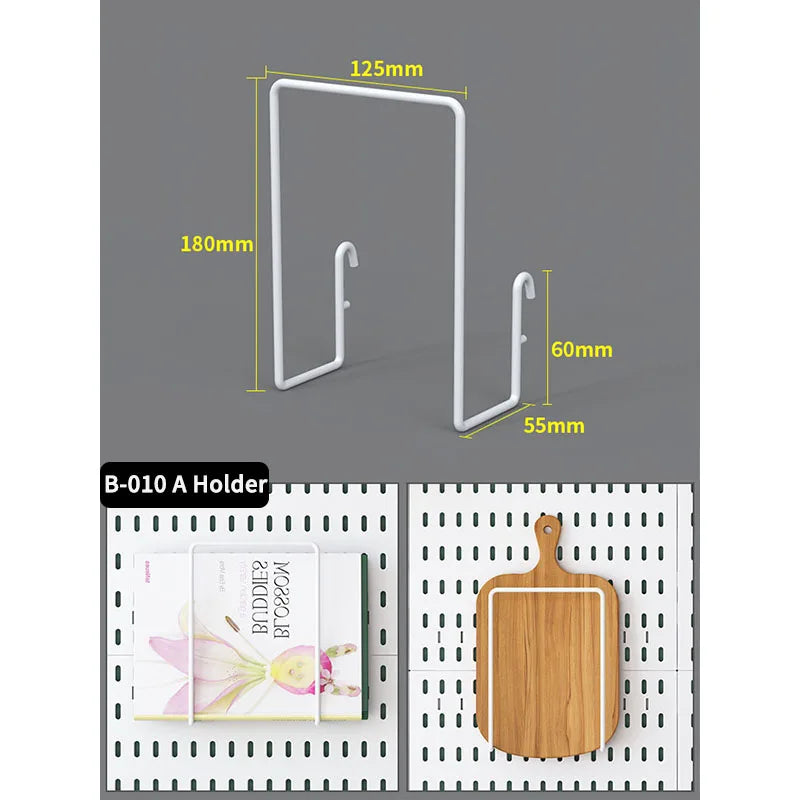 Home & Office Desktop Pegboard: Height-Adjustable Standing Storage Rack for Supplies, Also for Decorative Figurine Display