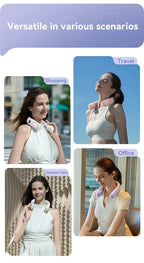 N90 Neck Fan Semiconductor Cooling 5-Speed Bladeless Wearable Fan USB Rechargeable Portable Outdoor Travel Camping