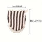 1PC  Heat-insulating Gloves Potholder Kitchen Anti-scald Microwave Gloves High Temperature Resistant Kitchen Baking Oven Gloves