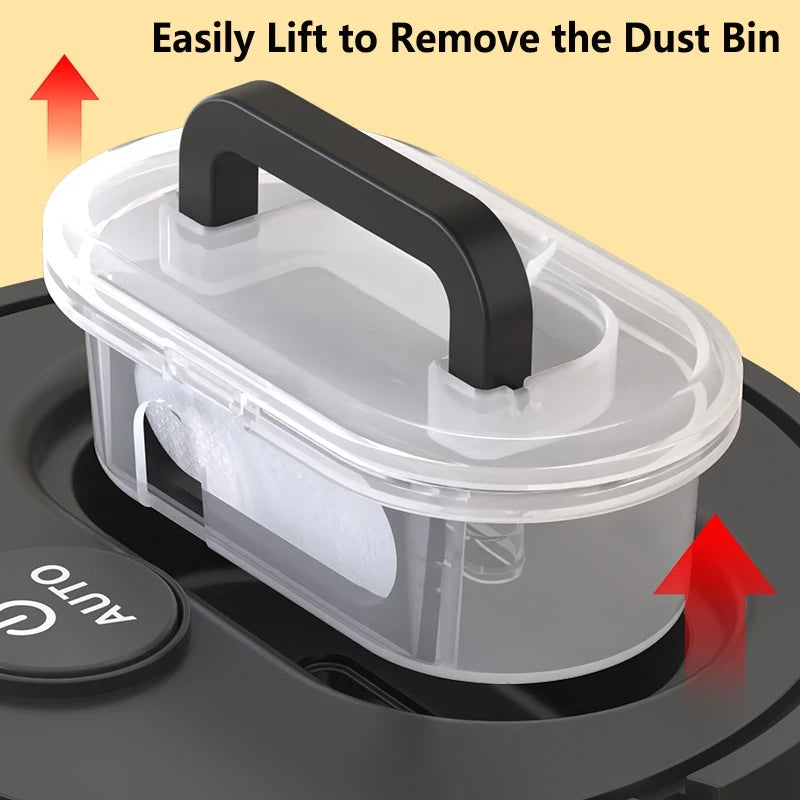New 3‑in‑1 Automatic Sweeping Robot Mute Ultra Thin USB Rechargeable Vacuum Cleaner Dust Box For Home Hard Floor Cleaning Tasks