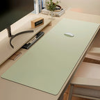 1pc Large Faux Leather Mouse Pad, Non-Slip Waterproof Desk Pad for Office, Desk, Mouse Pads for DeskEasy To Clean, Mouse Pads