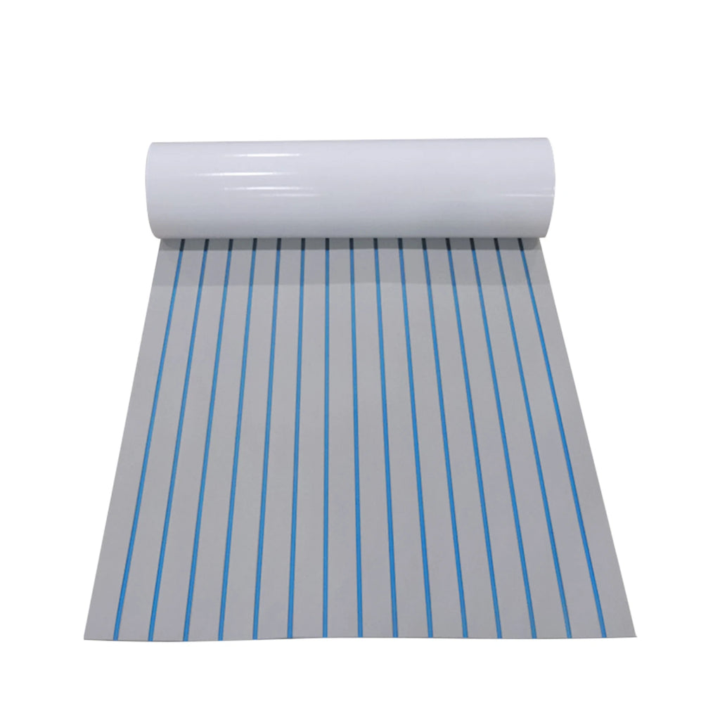 240*60cm/240*90cm EVA Foam Non-Slip Boat Deck Mat 6mm Thick Waterproof Marine Yacht Faux Teak Decking Sheet Flooring Carpet Pad