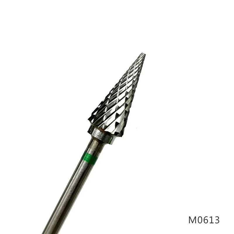HYTOOS Cone Shape Nail Drill Bit Carbide Milling Cutter For Manicure Rotary Burr Electric Drill Accessories Tool