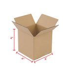 100-Pack Corrugated Cardboard Shipping Boxes   8x6x4" 6x4x4" 6x4x2" 4x4x4" Mailing, Packing, Moving & Storage for Business/Home