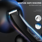 SEJOY Body Pubic Hair Trimmer for Men With Standing Recharge Dock,Balls Women Lady Shaver Hair Removal Bikini Trimmer