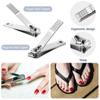 Complete Nail Tool Set 1 Units, 8 Essential Tools per Kit, Sharp Blades & Safe Handles, Easy to Carry in Pocket or Bag
