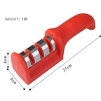 3-Segment Knife Sharpener Knife Sharpeners for Kitchen Knives Stainless Steel Three-Purpose Sharpening Stone for Kitchen Tools