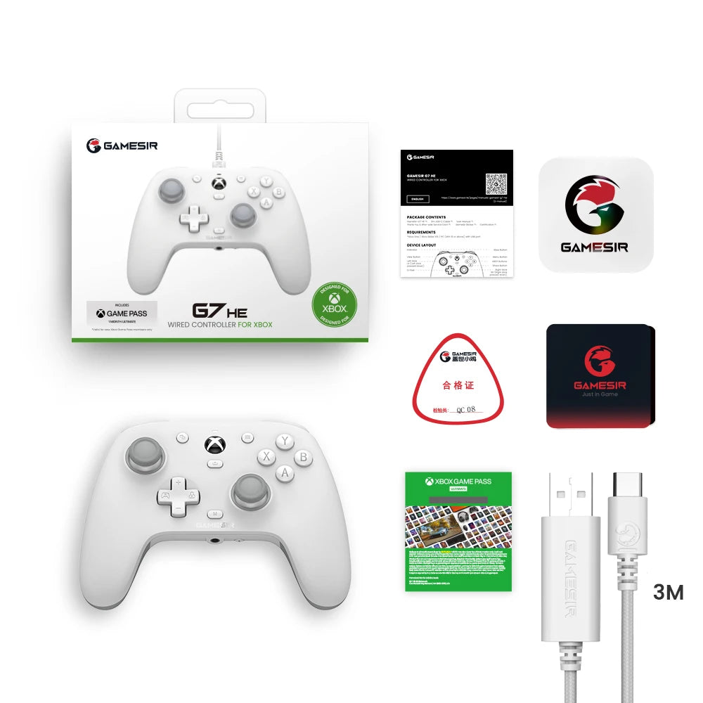 GameSir G7 HE Xbox Gaming Controller Hall Effect Gamepad for Xbox Series X, Xbox Series S, Xbox One, Steam and Windows PC