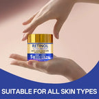 Retinol & Collagen Face Cream 60g, Anti-Aging Firming Moisturizer with Hyaluronic Acid, Fast Delivery