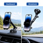 Car Phone Holder – Nano Flexible Silicone, 360° Rotation, Doesn't Block Screen, Compatible with iPhone Series for iPhone 17