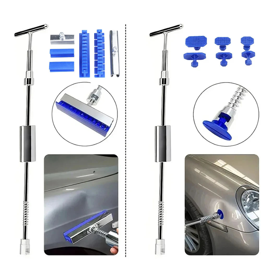 Car Dent Puller Kit for Dent Removal, Paintless Dent Removal Kit Slide Hammer T-Bar, Dent Remover Tool for Car Door Ding Repair