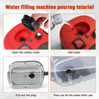 Portable Steam Cleaner 2500W 1200ML Handheld Air Conditioner Kitchen Hood High-Temperature 105°C Adjustable 6 Levels 20 Accessories Car Cleaning Machine Home Appliances