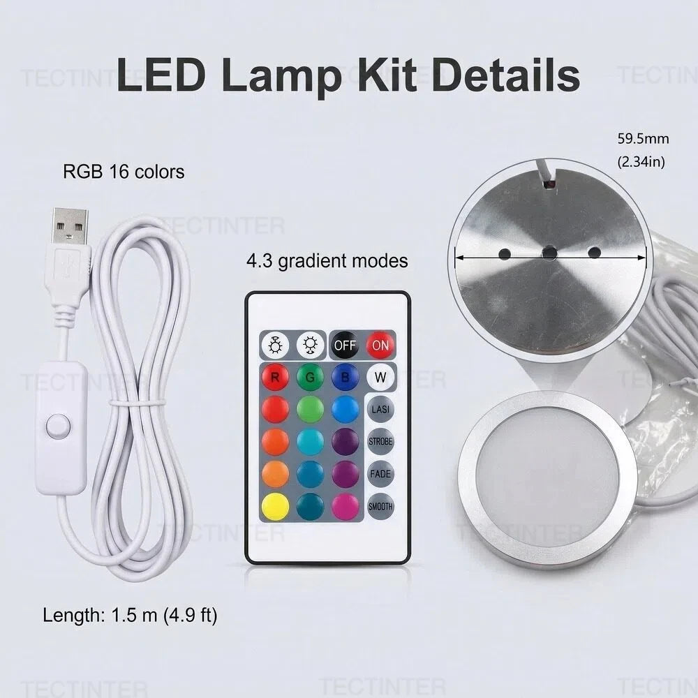 For Bambu Lab Adjustable Led Lamp Kit 001 3D Printing Lighting Hardware Bambulab Light Parts Diy Model 3D Printer Accessories