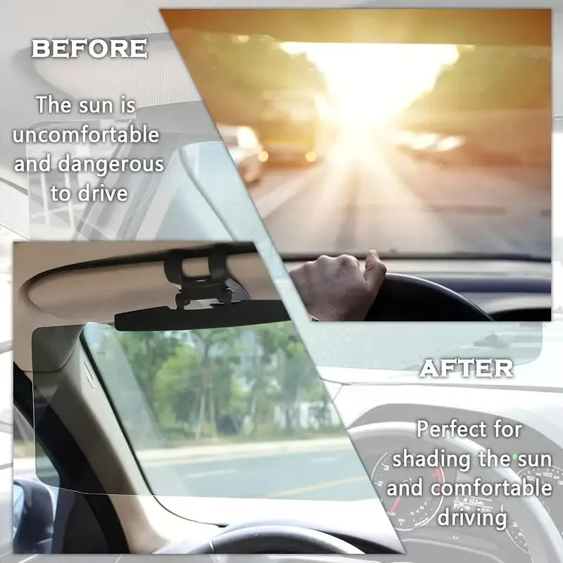 Car Sun Visor Extension, Buckle Closure, Sun Visor Replacement Fit For Universal HD Car Sun Visor Extensions Dazzle Polarized Su