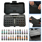 42-in-1 Magnetic Screwdriver Set T-handle Multifunctional Ratchet Screwdriver Bit Kit for Household DIY Bicycle Repair