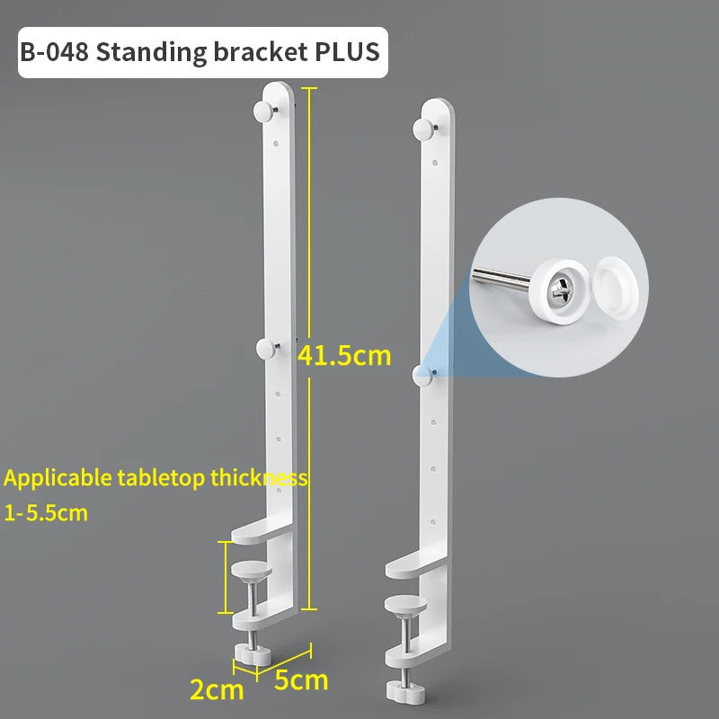 Home & Office Desktop Pegboard: Height-Adjustable Standing Storage Rack for Supplies, Also for Decorative Figurine Display