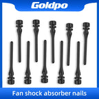 Goldpo Screw Pin Rivet Rubber Fan Noise Absorbtion Anti Vibration Mount Silicone Shock-absorbing Nails Black