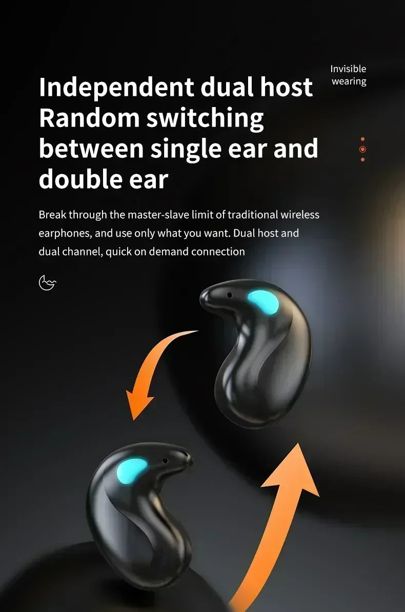 TWS Earphones Wireless Earphones Headphones Noise Reduction Sport Game Sleep Bluetooth Earbuds for all smartphones