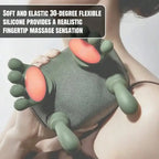 Advanced 4D Shiatsu Neck and Shoulder Massager with Heat & Finger Massage - Wireless, Deep Tissue, Simulated Human Hand Design