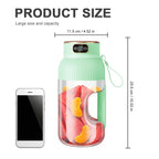 1000ML Portable Juicer Blender Fruit Juicer USB Charging Lemon Orange Fruit Juicing Cup Smoothie Blender Machine Kitchen Tools