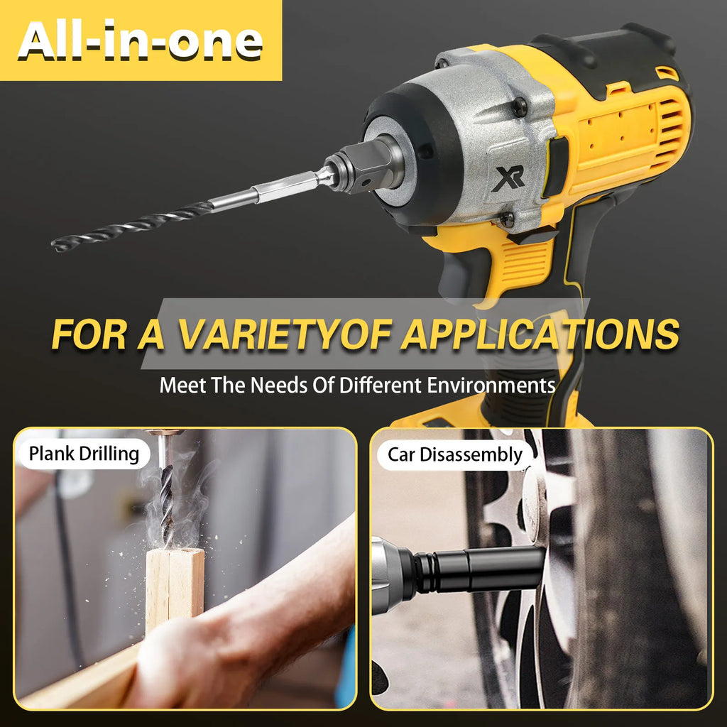 1/2 Inch Electric Wrench Cordless Impact Driver 20V Powerful Brushless 280 ft-lbs (380N.m) with 3.0Ah Battery and Charger