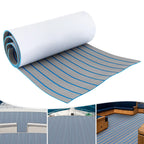240*60cm/240*90cm EVA Foam Non-Slip Boat Deck Mat 6mm Thick Waterproof Marine Yacht Faux Teak Decking Sheet Flooring Carpet Pad
