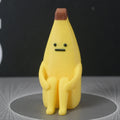 Anxious Banana 3D Printed Figurines – Durable Pla Decor for Home, Office & Car, Giftable