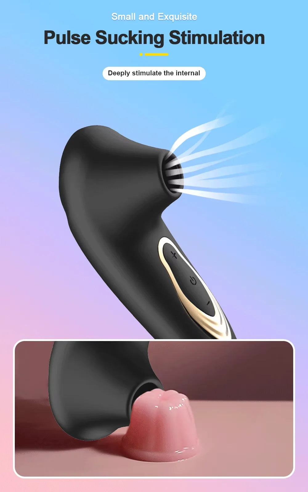 Clitoral Suction Cup Vibrator Nipple G-spot Stimulator Clitoral Erotic Stinger Massager Female Masturbator Adult Products
