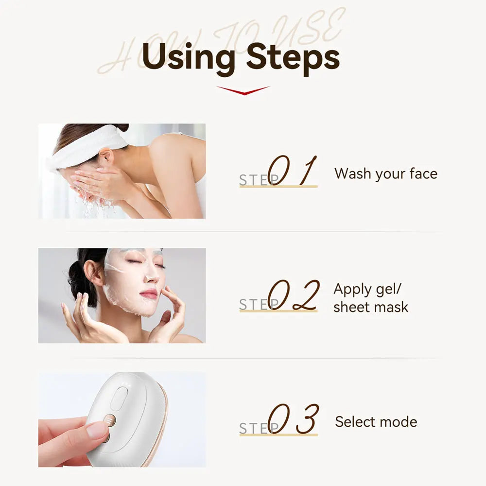 ANLAN Multi-Polar RF Beauty Device Skin Tightening Anti-Aging Wrinkle 3Color LED  Skincare 24K Gold Face Radiofrequency Massager
